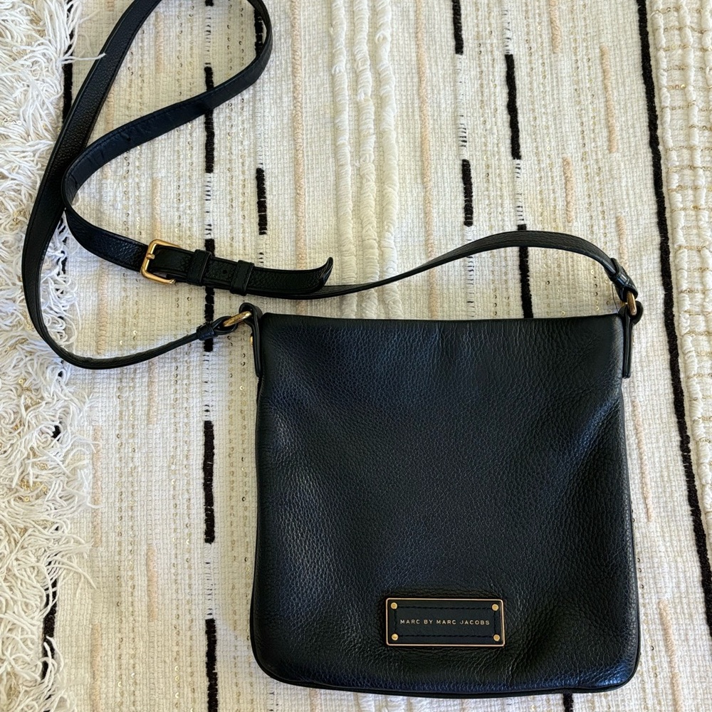 Marc by Marc Jacobs "Too Hot to Handle Sia” Black Leather Crossbody Bag